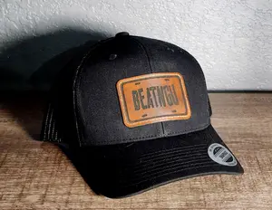 Jeepers Creepers BEATNGU Classic Trucker Hat Leatherette Patch Laser Engraved Horror Scary Creature Movie