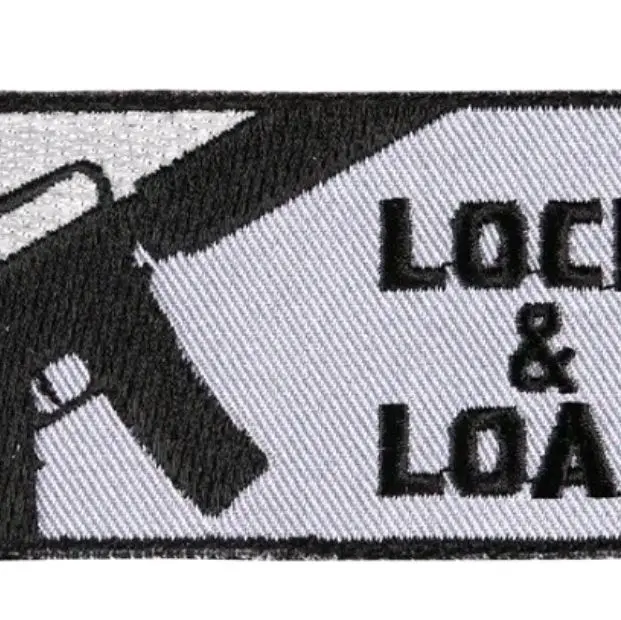 Lock and Load - Gray 3.5" x 1.75"