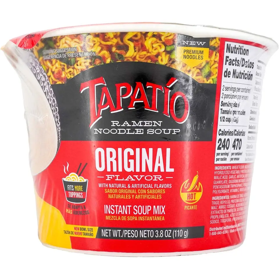 Tapatío Ramen Big Bowl Collection (Original / Chicken / Birria / Chili Lime Shrimp) 3.8–3.88 oz