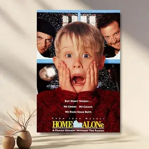 1pc Classic Christmas Comedy Movie Children's Mischief Theme Poster Canvas Painting Modern Home Living Room Bedroom Office Wall Decoration