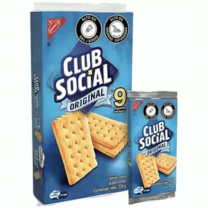 Club Social Original - 9 Paquetes | Classic Latin American Crackers with Light Crunch