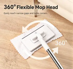 Automatic Mop for Indoor Furniture Cleaning, Efficient Floor-Cleaning Tool with Hands-Free Operation