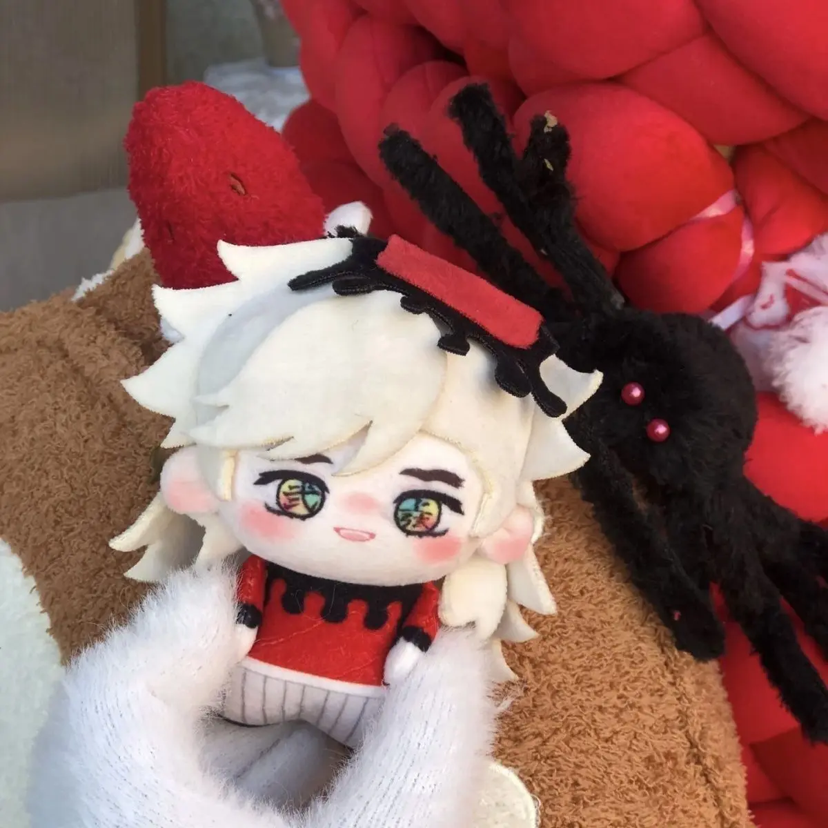 10cm Demon Slayer Plush Cotton Stuffed Toys - Super Soft Fluffy Soft Stuffed Figure, Unisex Collectibles (Giyu Tomioka, Mitsuri Kanroji, Douma) - Huggable Desktop Decoration Gift for Anime Fans, Cute Stuffed Animals