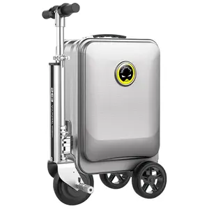 Rideable Smart Airwheel Electric Luggage Scooter - Handle-Equipped, Large-Capacity, Lightweight, Rolling, Self-Stabilizing Carry-On Luggage with Digital Lock, Waterproof for Travel, Handle-Equipped Carry-On Luggage