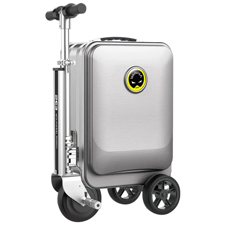 Rideable Smart wheel Electric Luggage Scooter - Handle-Equipped, Large-Capacity, Lightweight, Rolling, Self-Stabilizing Carry-On Luggage with Digital Lock, Waterproof for Travel, Handle-Equipped Carry-On Luggage