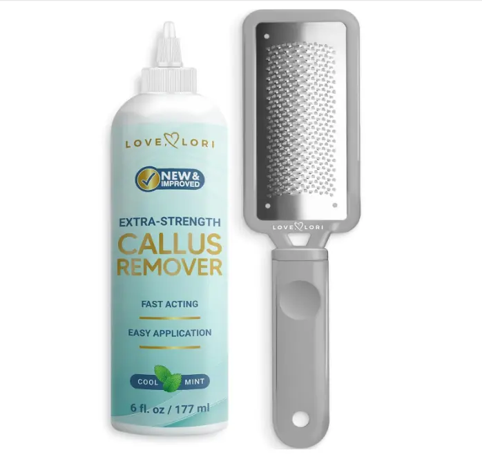 Love Lori Foot Callus Remover Kit - Gel & Foot Scraper for Dead Skin, 6oz