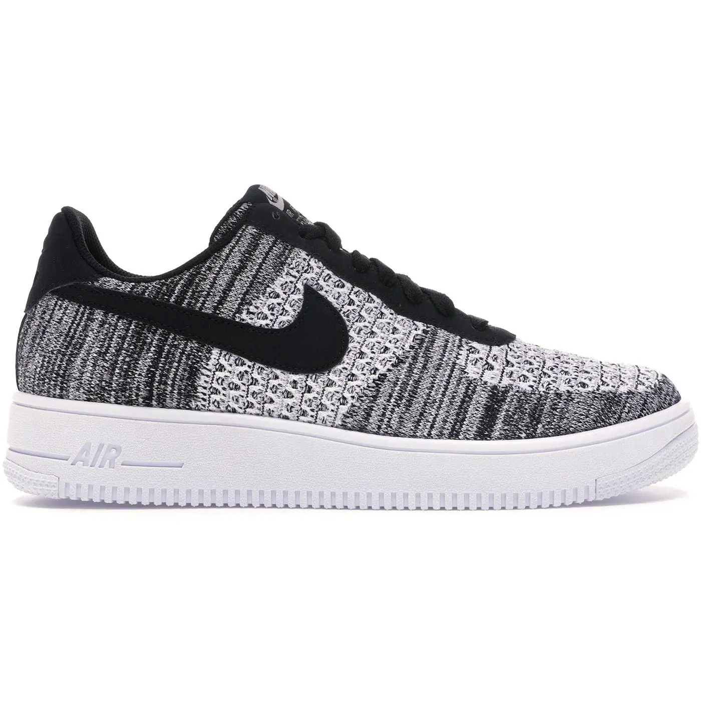 Nike Air Force 1 Flyknit 2 Black Pure Platinum (AV3042-001)