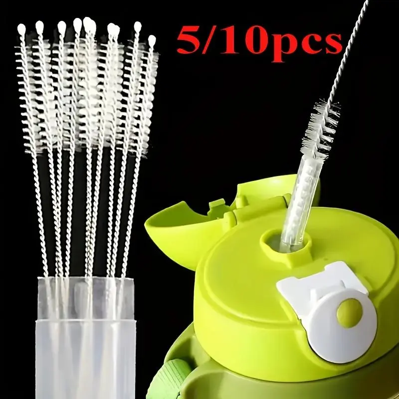 Cleaning brush set, soft bristle bottle and straw brush, cordless handle kitchenware, Bottle Cleaner