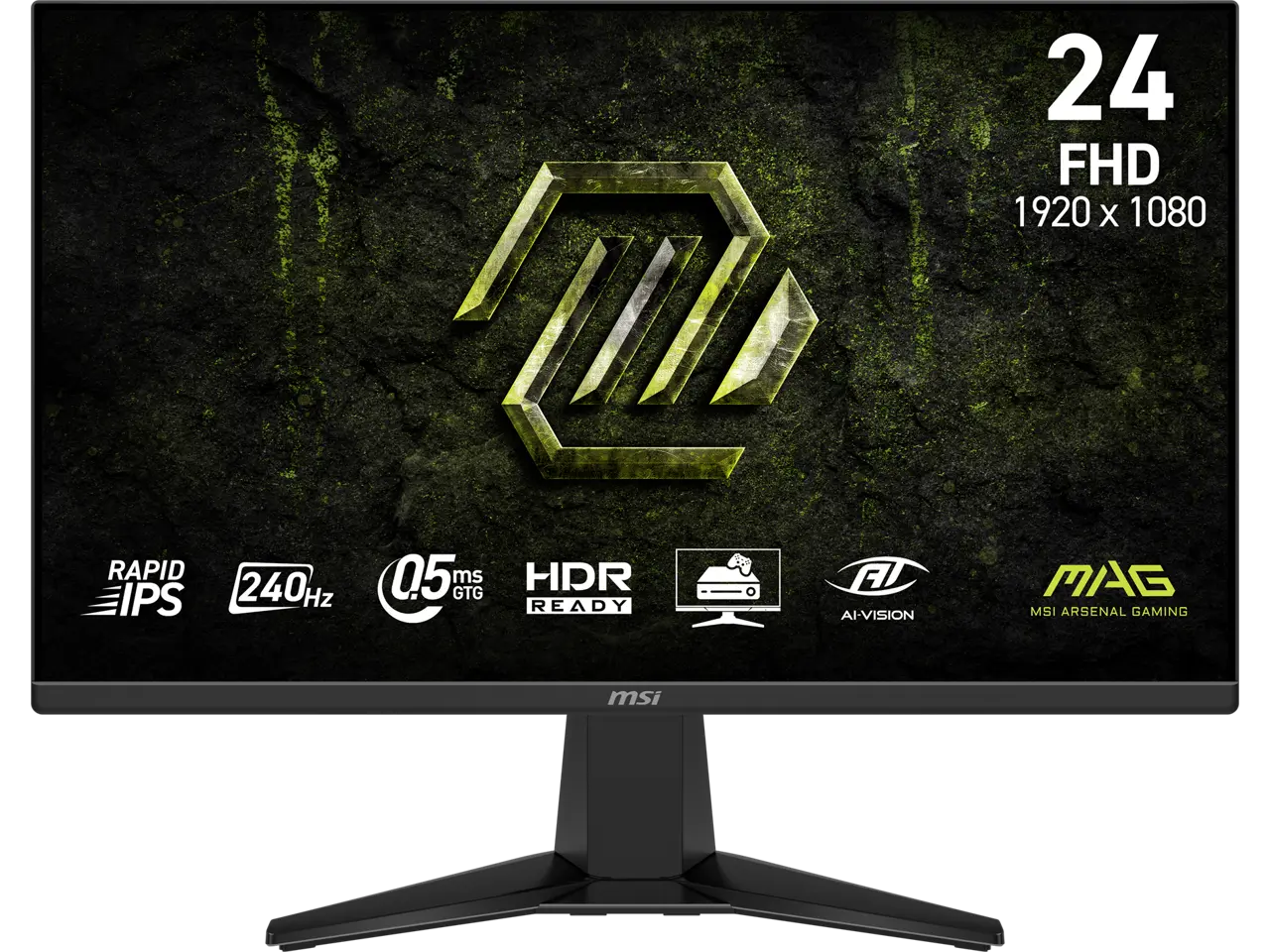 MSI MAG 245F X24 23.8" 240 Hz Rapid IPS Gaming Monitor FreeSync (AMD Adaptive Sync) 85% ADOBE RGB / 87% DCI-P3 /112% sRGB