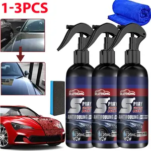 1-3PCS 120ML Car Coating Spray,Quick Effect Coating Agent,Car Scratch Wax Polish Spray Liquid Long-Lasting Protection  Dust -Proof for Car