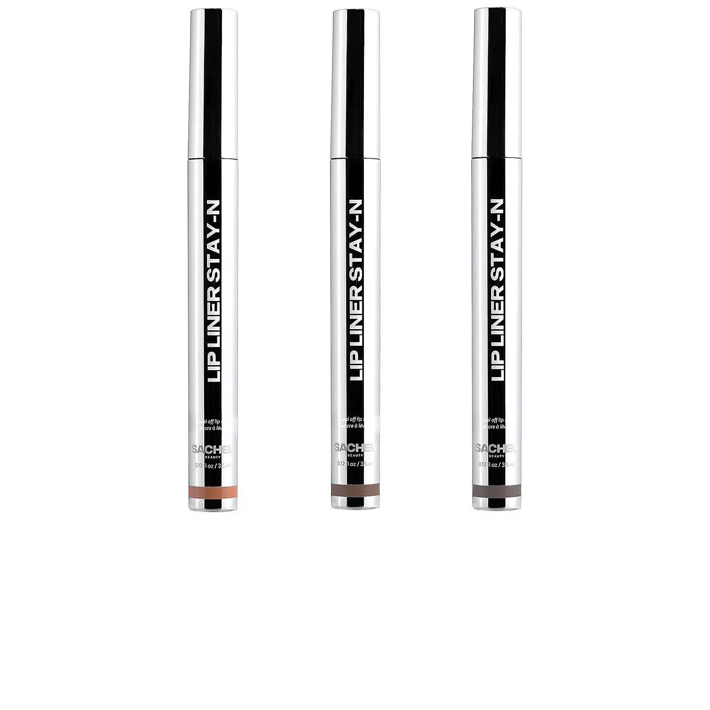 Sacheu Lip Liner STAY-N Deep Bundle in P-inked, Hey-zel & Clover