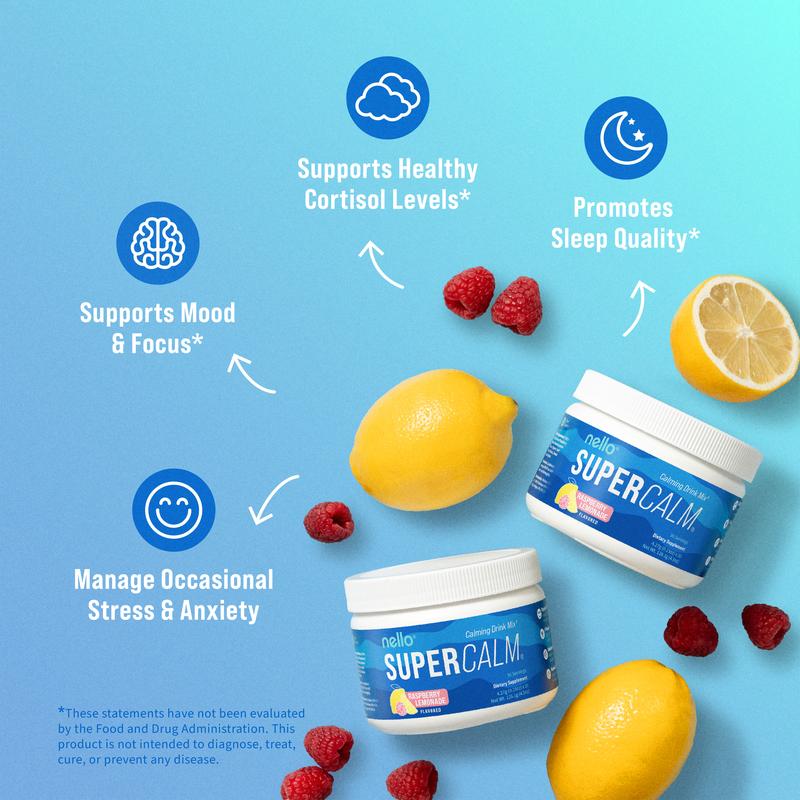 Supercalm Best Selling Flavors Bundle Tubs (2-Pack) : Calming Drink Mix with KSM-66 Ashwagandha, Vitamin D3, Magnesium & L-Theanine – Supports Cortisol Balance, Mood & Sleep, Helps Manage Occasional Stress – Tub (30 Servings) Natural Ingredients