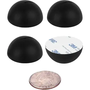 1.25"   Speaker Isolation Pads - 4-Pack Non-Skid Speaker Pads with Adhesive, Speaker Isolation  for Record Player Isolation - Turntable  and Subwoofer - 20 Duro