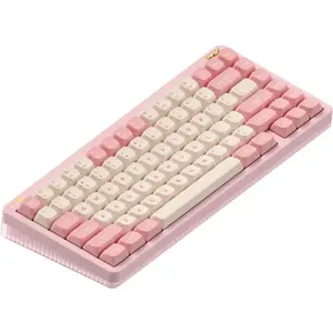 Halo75 V2 Mechancial Gaming Kyeboard,75%  Hot Swappable  Keyboard,83 Kyes RGB Backlit Keyboard,Support /2.4GHz/USB-C (,  (55gf))