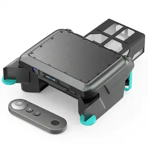 Robotic Pool Cleaner, Wireless Solar Electric Automatic Vacuum, Rechargeable Cordless Swimming Pool Surface Leaf Skimmer
