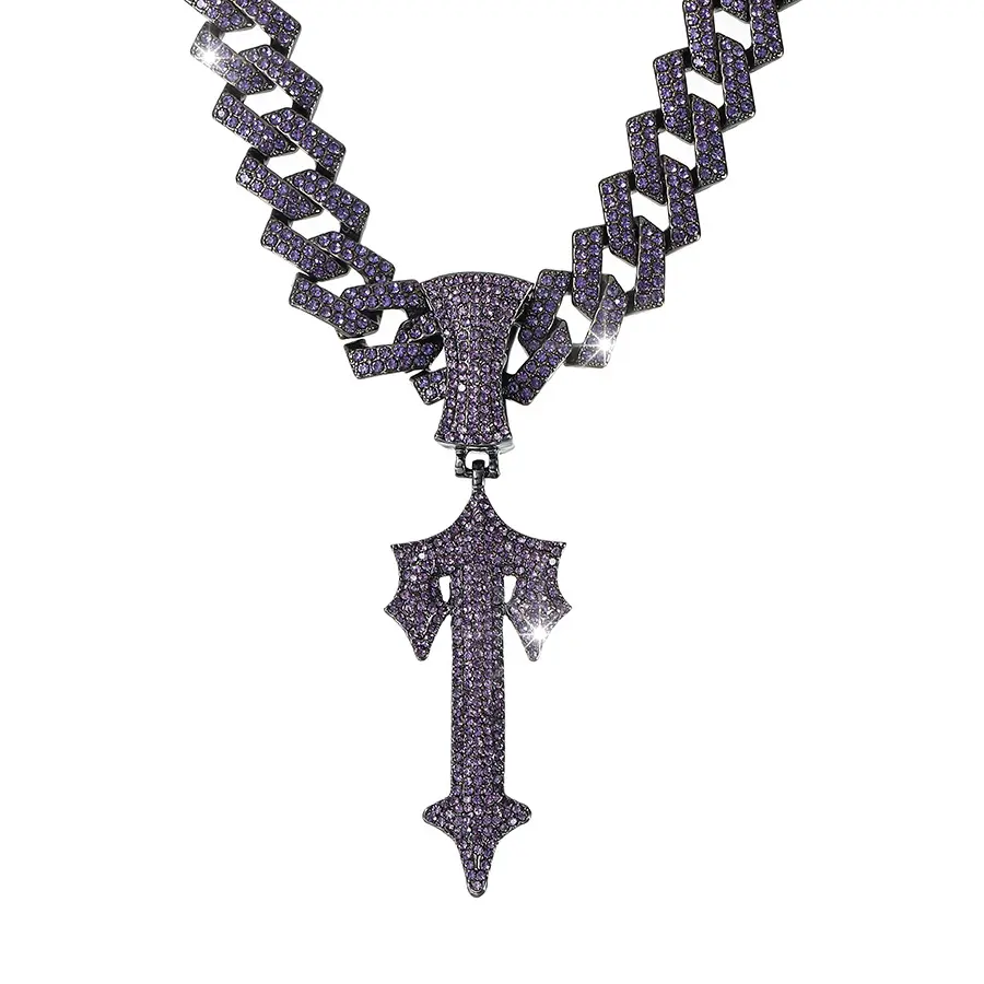 Gun color single pendant (without chain)