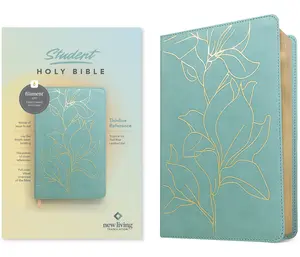 NLT Student Bible, Thinline Reference, Filament Enabled (Leatherlike, Tropical Iris Teal Blue, Red Letter) -- New Living Translation - Bible