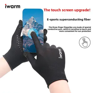 iwarm love warm sunscreen gloves men and women summer outdoor UV protection driving non-slip touch screen riding gloves