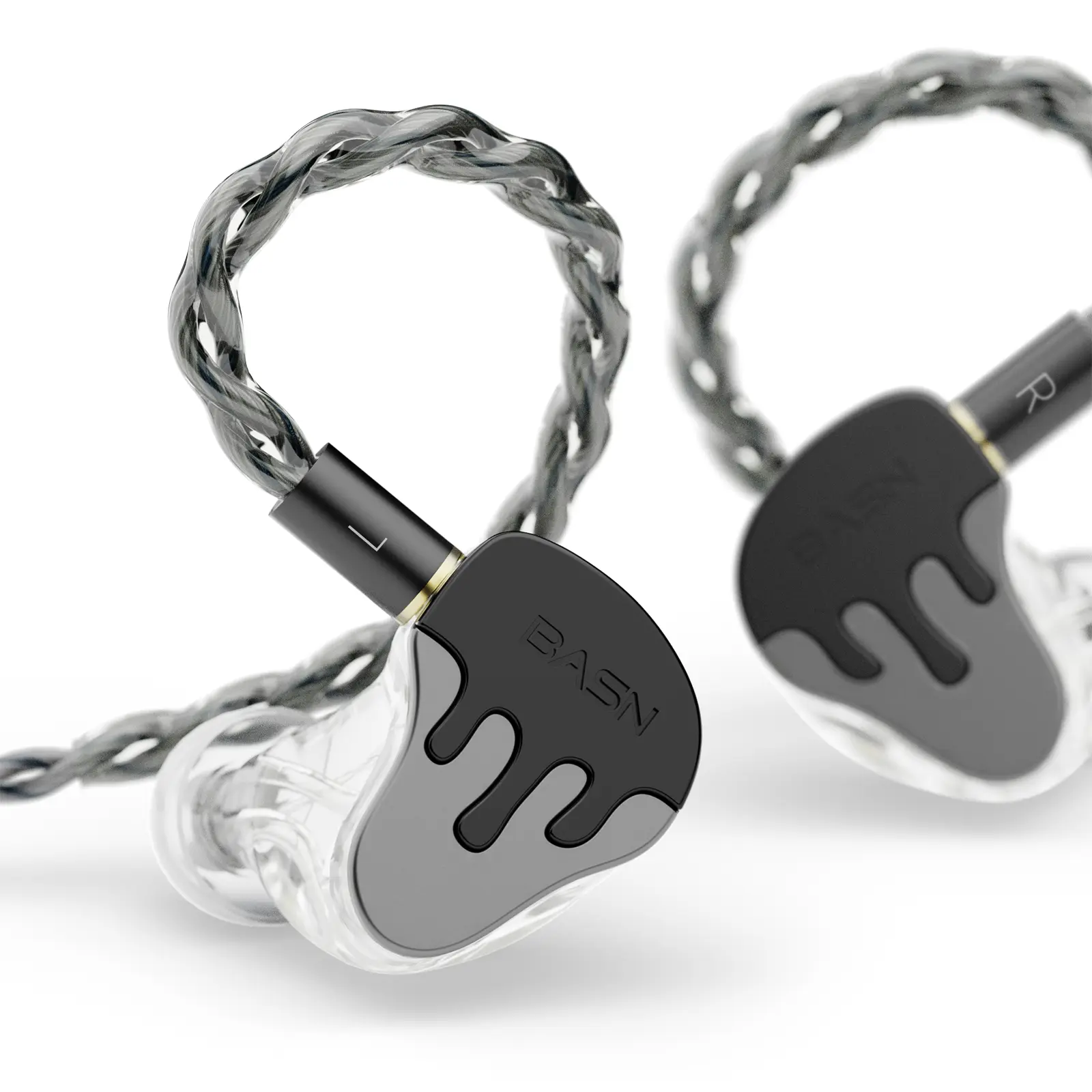 BASN BmasterX Hybrid In-Ear Wired Earbuds - 6-Driver (1DD+3 Balanced Armatures+2PZT), 3.5mm Jack, Noise Isolating, Detachable Cable, Wired Connection, Maintenance Tools for Audio Engineers, Laptop Music Production Equipment (Not Water Resistant)
