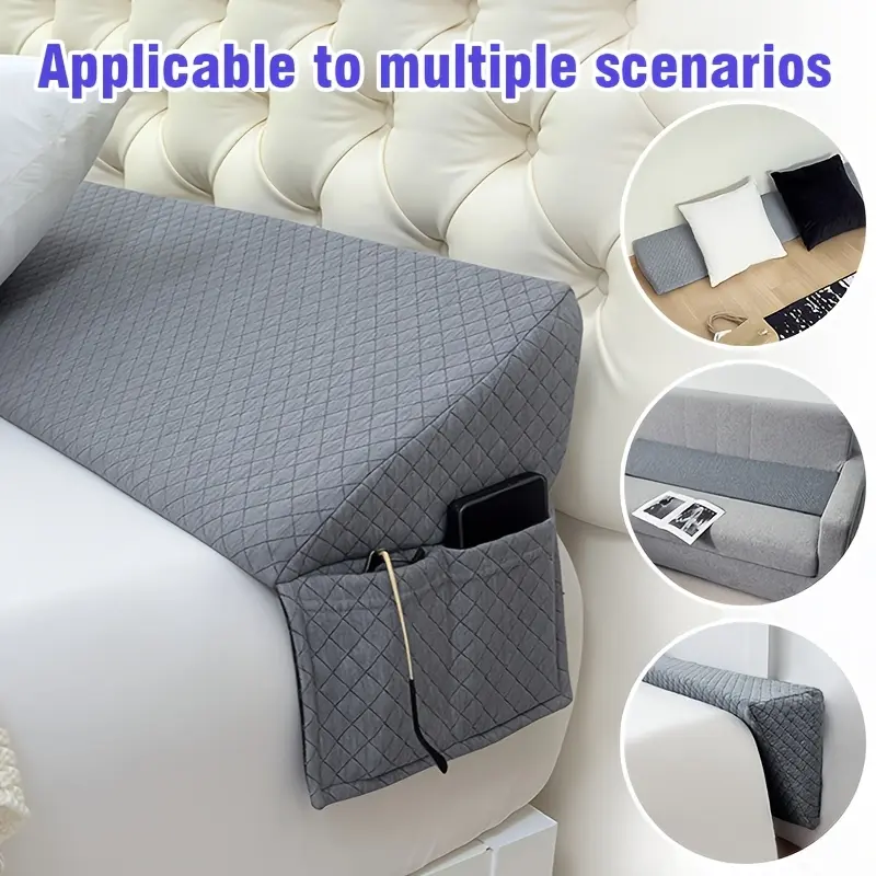 A Triangular Pillow with a Wedge Shape That Fills The 0-7 Inch Space Between Your Headboard And Mattress Or Wall, Alleviating Pressure on The Head, Neck, And Back. It'S Ideal for Sleeping And Reading