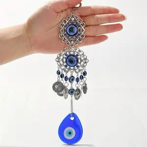 Devil's Eye Tassel Alloy Pendant Creative Turkish Blue Eye Home Wall Decoration