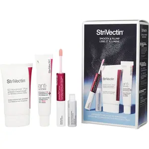 Strivectin Smooth & Plump Set: Sd Advanced Plus Moisturizer 60Ml + Intensive Eye Concentrate 30Ml + Double Fix For Lips 10Ml --3Pcs For Women