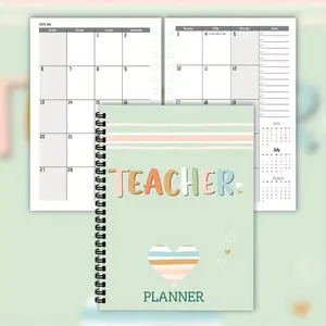 Teacher Planner Monthly Plan Book 2026-2027, Creative Teaching Organizer, Essential School Supplies for Educators, Enhance Classroom Management