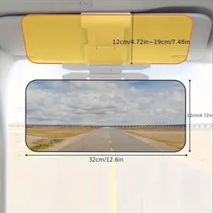 Car Anti-glare Sun Visor,Day and Night Universal Car Interior Accessories, Anti Dazzle and Anti UV HD Automobile Windshield Visor