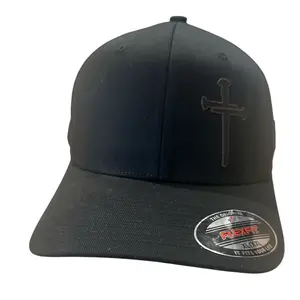 Flexfit Jesus Christian Cross Cross Black Snapback OR FLEX FIT Hat with Free 4" Decal Machine Washable Comfortable Fit for Men Women