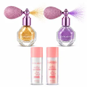 HANDAIYAN Polvo De Hadas Glitter Duo Set, Spray & Stick Dual-Form Fairy Dust, 2-Color Shimmer Powder for Face Body Hair, Sparkle Kit for Prom Wedding & Festival summervibes Long Lasting Natural Highlighter