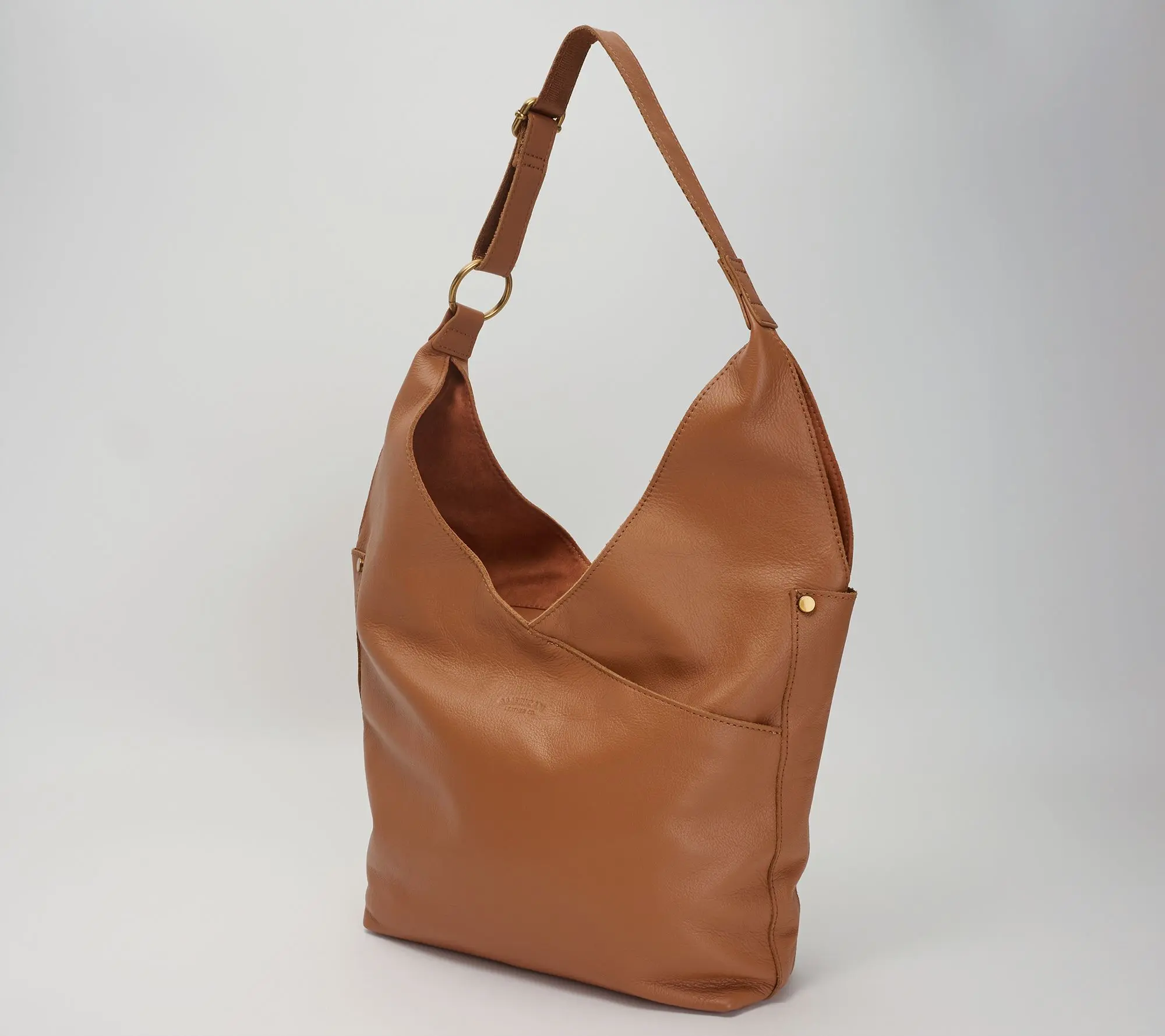 American Leather Co. Aly Leather Adjustable Strap Hobo American Leather Co. Aly Leather Adjustable Strap Hobo