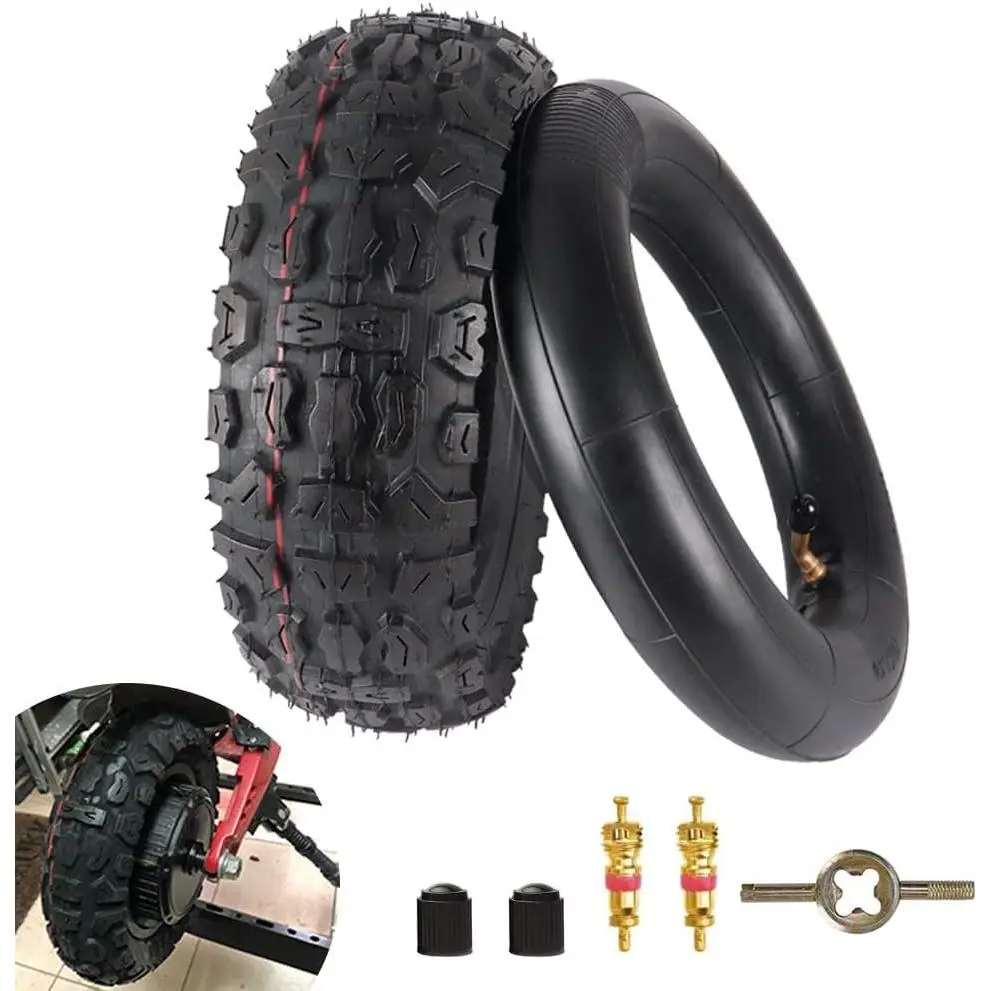 Electric Scooter Tire and Inner Tube Set, 10x3.0 Off-Road Rubber Tire with Enhanced Grip, Shock Absorbing, and Abrasion Resistant for 6-Inch Rims, Rim Compatible
