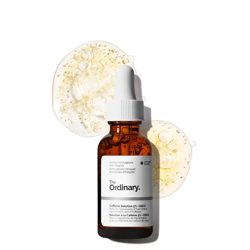 The Ordinary Caffeine Solution 5% + EGCG Eye Serum, Depuffing Eye Serum for Dark Circles and Tired Eyes