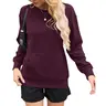 AUSELILY Women's X Crewneck Hoodless Sweatshirt With Kangaroo Pocket  Fleece Longsleeve Casual Style Shirt  Lightweight Pullover