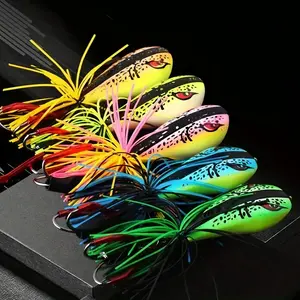 Frog Design Fishing Lure, 1 Count Artificial Fishing Bait with Hook, Fishing Accessories for Outdoor Fishing, Professional Fishing Supplies