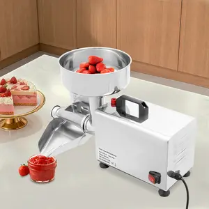 Electric Tomato Strainer Machine, 450W Commercial Stainless Steel Food Milling Press and Strainer Machine 110 lbs/hr Used to Make Tomato Sauce, Strawberry Sauce, Blueberry Sauce