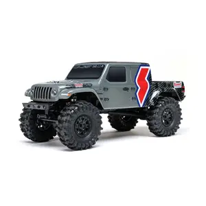 Summit Racing 1/24 SCX24 Jeep Gladiator 4X4 Rock Crawler RTR Gray with Detailed Graphics and Tough Tires