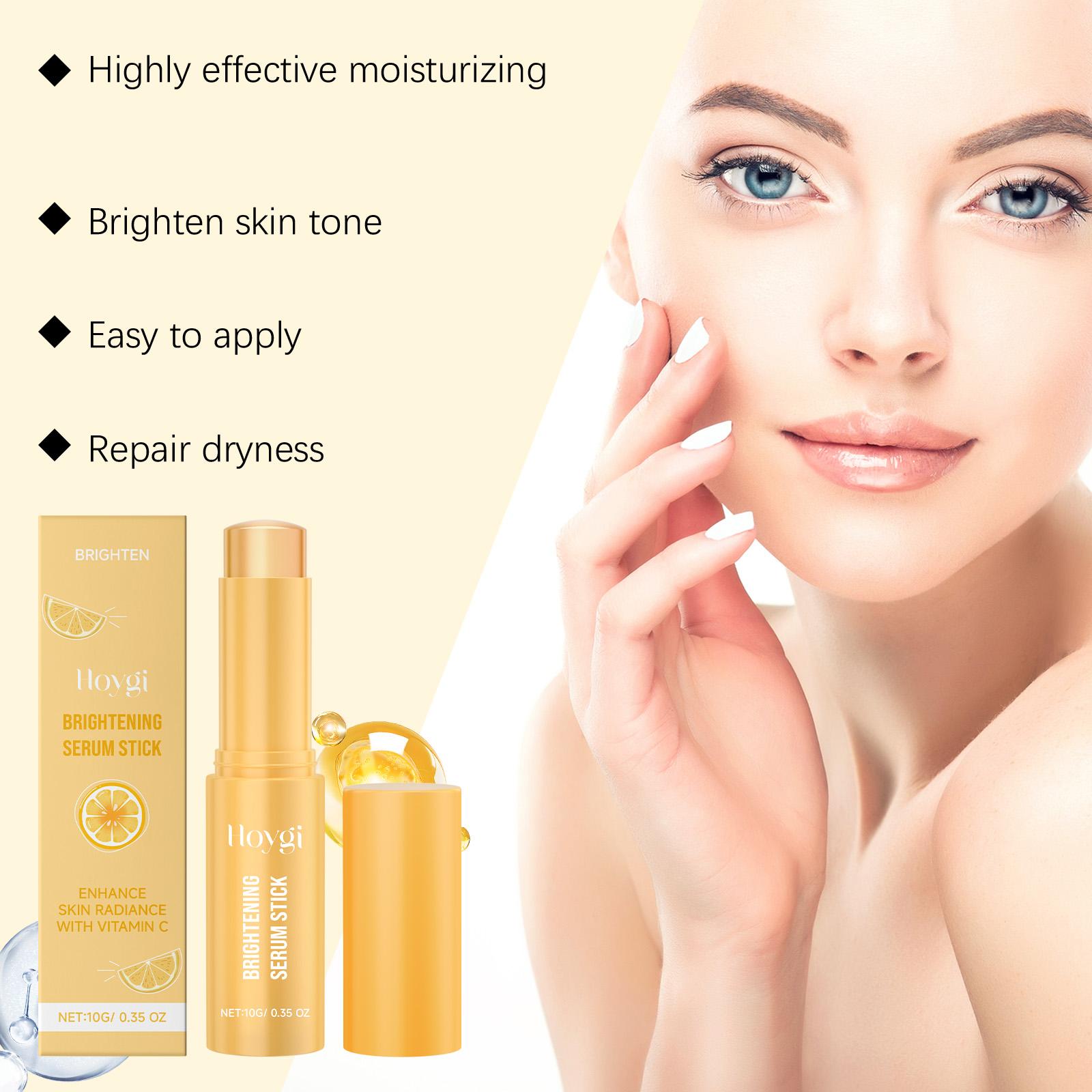 Hoygi Vitamin C Serum Stick - Brightening & Moisturizing Face Balm Moisturizers, Radiance