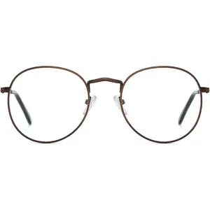 Round Glasses for Women Men Fashion Blue Light Blocking Glasses Circle Metal Wire Frame Eyeglasses