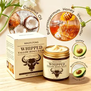 Whipped Grass-Fed Beef Tallow Honey ,Moisturizing Cream for Soft, Smooth Skin - Handmade All-Natural Moisturizer - hydrating, comfort, moisture boost cream, luminous firming cream, body care, hydrating dry skin