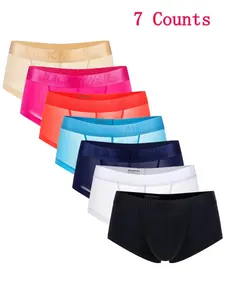 Men's Semi-sheer Boxer Brief, Fashion Breathable Underwear, Breathable Comfortable Underwear for Daily Wear, Casual Men's Underwear for All Seasons