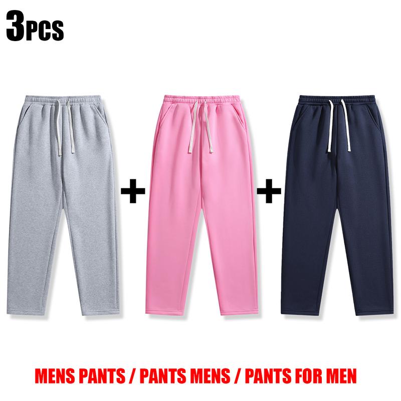 Men's Drawstring Casual Pants Set of 3 Polyester Back Pocket Details Versatile Menswear Street Style Essentials for Everyday Life december  outfits Military Camouflage Training Set