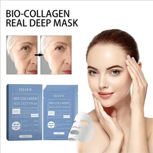Deep Collagen Power Boosting Mask | THE ORIGINAL OVERNIGHT COLLAGEN MASK/4 pieces Hydrate Skincare Comfort Moisturizer Moisturizing Beige Deep Nourishing Mask