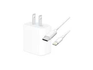 4XEM 4XIPADKITC6 White iPad Kit with 20W Charger and 6FT USB Type C to 8 Pin Cable