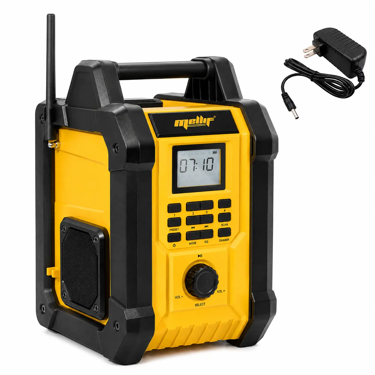 Mellif Jobsite Radio Speaker Stereo,Compatible with DeWalt 20V Max Battery, IPX54 Waterproof, Enhanced Signal Reception, gift ideas