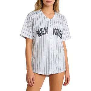 [Limited Edition] New York Embroidered Rhinestone Baseball Jersey - Perfect for Baseball Game Day, Holiday Gift, Men's & Women's Unisex Diamond Jersey