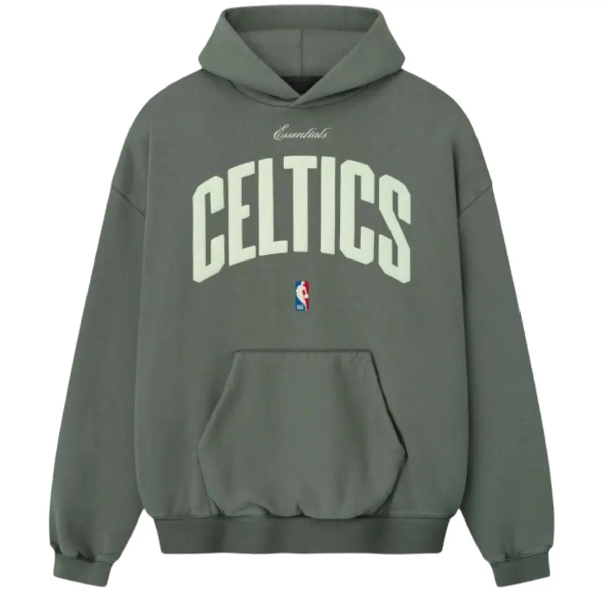 Fear of God Essentials Celtics 90's Hoodie Balsam Green Men’s Fashion Tops New