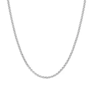 Stately Steel Rolo Cable Chain Necklace Stately Steel Rolo Cable Chain Necklace