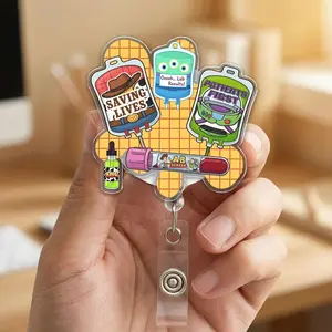 Lab Story 2026 Lab Week Badge Reel, Lab Tech Retractable ID Holder Clip Appreciation Gift PSV