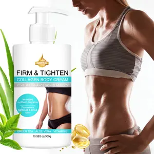 300g Collagen Body Sculpting Cream, Firming Lotion, Tea, Aloe Vera, Vitamin E, All Skin Types, Absorbs Easily, Tightening Lifting, Moisturizing
